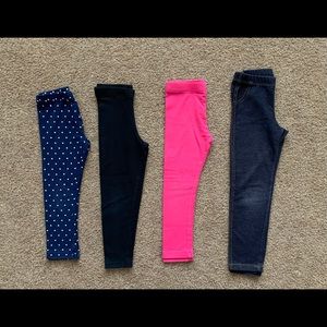 Girls Leggings Bundle Size 4T